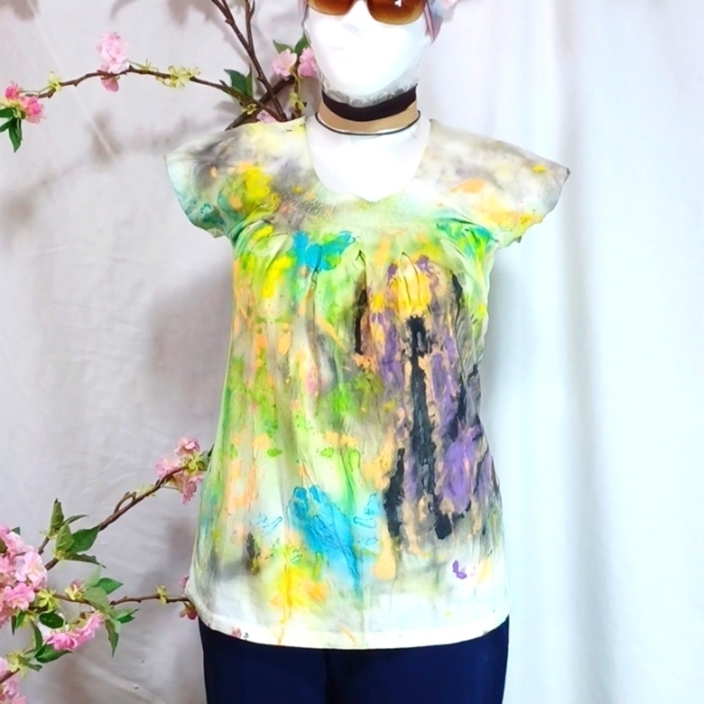 "ONE OF A KIND" SLICK-BUD FASHIONS WOMENS TOP SIZE M IN A BEAUTIFUL